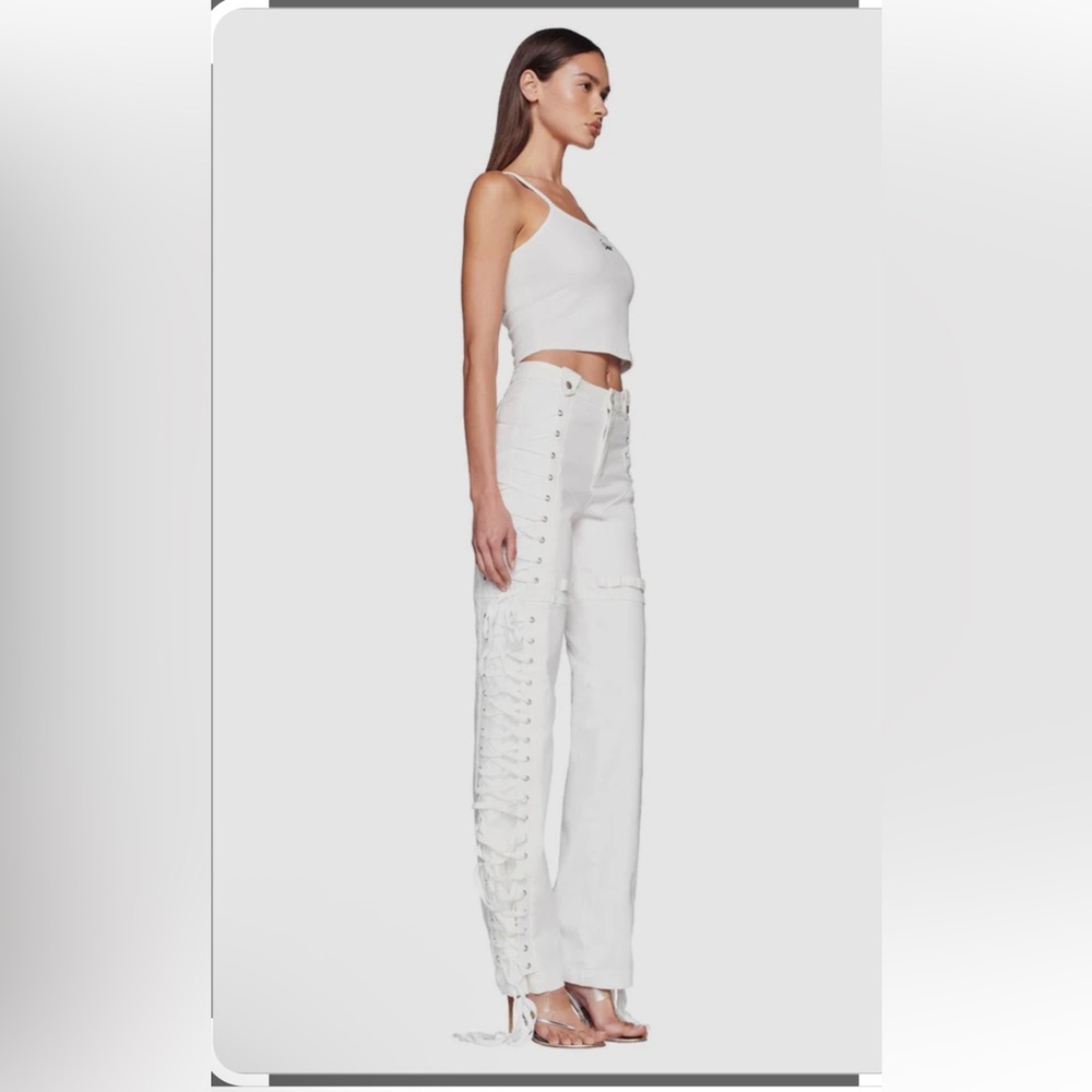 I.AM.GIA White Lace Up Holly Pant